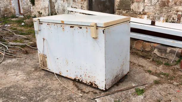 old-freezer-outside
